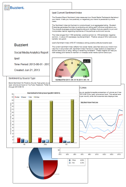Buzzient reporting engine enables you to create and schedule your social reports